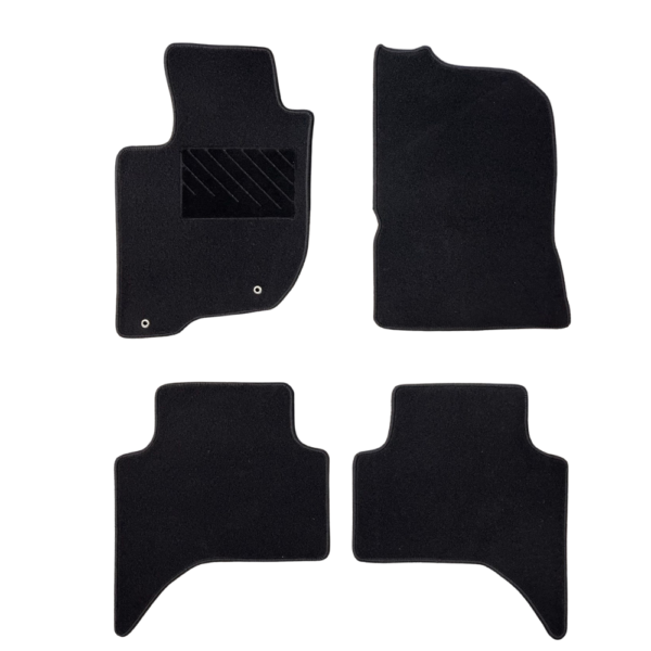 Πατάκια από μοκέτα Μεσαίας Ποιότητας μαύρα για Fiat Fullback 4θυρο μοντ. 2016-2020  4τμχ