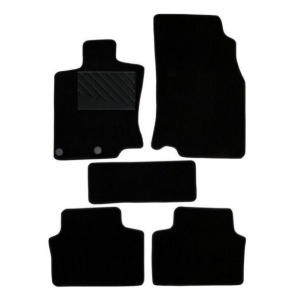 Πατάκια από μοκέτα Οικονομικής Ποιότητας μαύρα για Nissan Qashqai J11 μοντ. 2013-2021  5τμχ