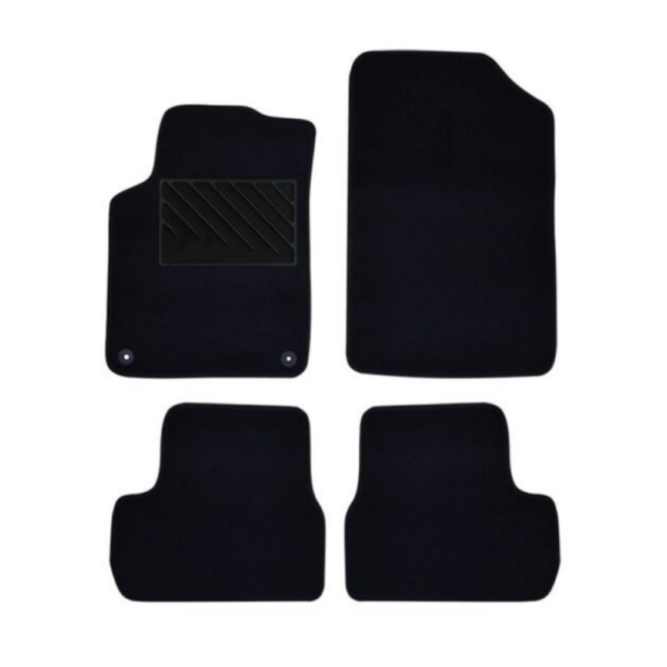 Πατάκια από μοκέτα Ποιότητας Πολυτελείας μαύρα συμβατά με Citroen DS3 μοντ. 2009-2018  4τμχ