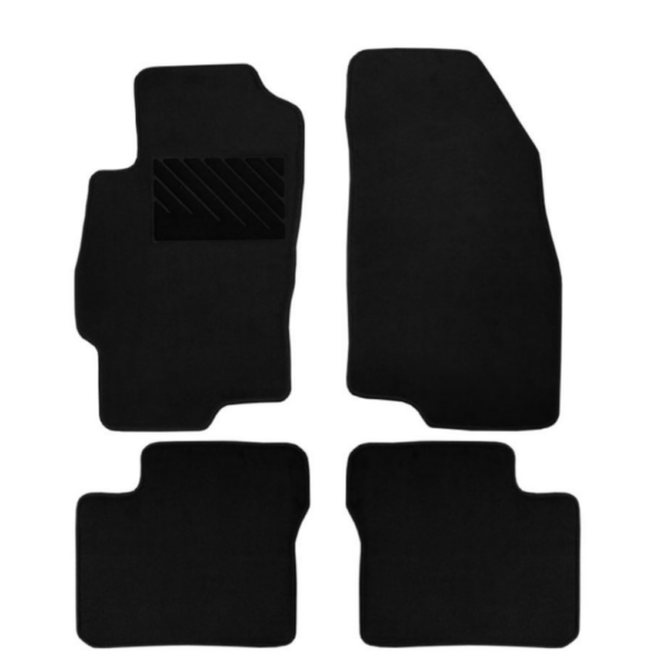 Πατάκια από μοκέτα Οικονομικής Ποιότητας μαύρα συμβατά με Fiat Linea μοντ. 2007-Present  4τμχ