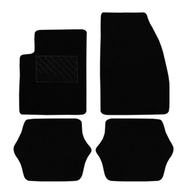Πατάκια από μοκέτα Ποιότητας Πολυτελείας μαύρα συμβατά με Mazda 2 DE μοντ. 2007-2014  4τμχ
