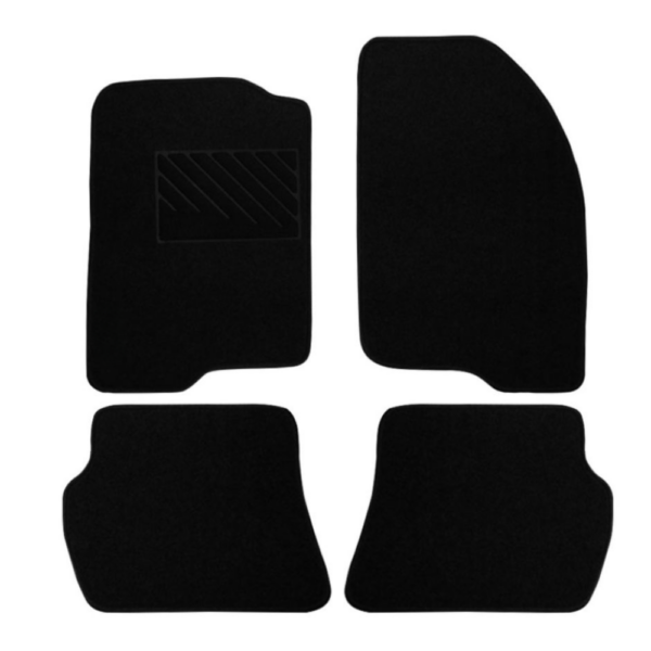 Πατάκια από μοκέτα Οικονομικής Ποιότητας μαύρα συμβατά με Mazda 2 DY μοντ. 2002-2007  4τμχ