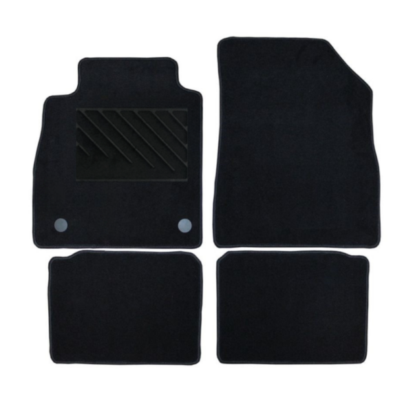 Πατάκια από μοκέτα Οικονομικής Ποιότητας μαύρα συμβατά με Nissan Micra K14 μοντ. 2016-Σήμερα  4τμχ