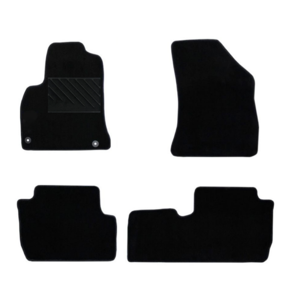 Πατάκια από μοκέτα Μεσαίας Ποιότητας μαύρα συμβατά με Peugeot 3008 I μοντ. 2008-2016  4τμχ
