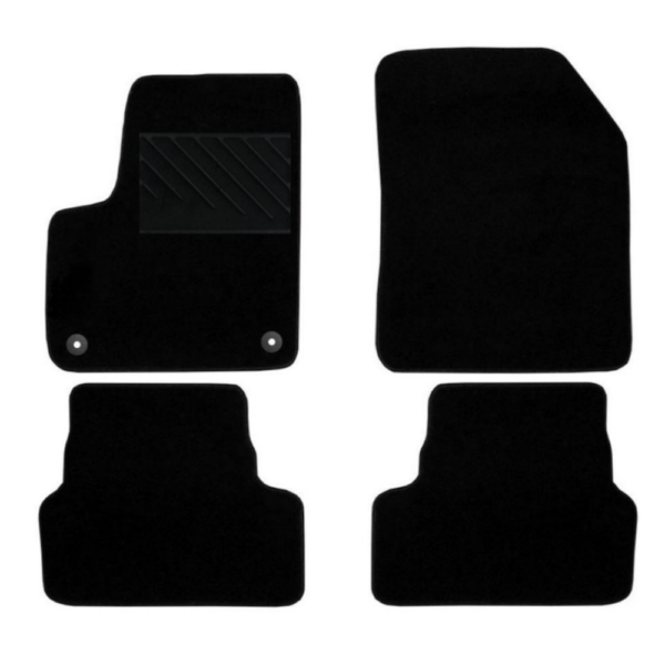 Πατάκια από μοκέτα Οικονομικής Ποιότητας μαύρα συμβατά με Peugeot 3008 II μοντ. 2016-2024  4τμχ