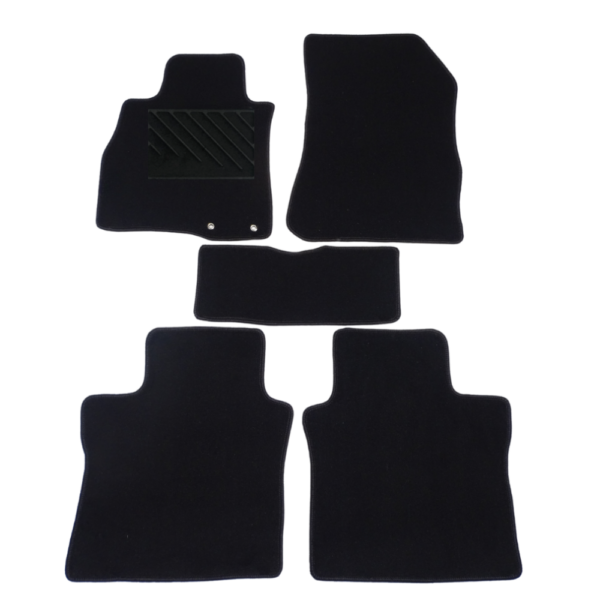 Πατάκια από μοκέτα Οικονομικής Ποιότητας μαύρα συμβατά με Nissan Note μοντ. 2012-2020 5τμχ
