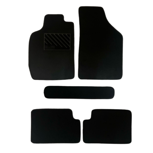 Πατάκια από μοκέτα Οικονομικής Ποιότητας μαύρα συμβατά με Lancia Ypsilon μοντ. 2003-2011  5τμχ