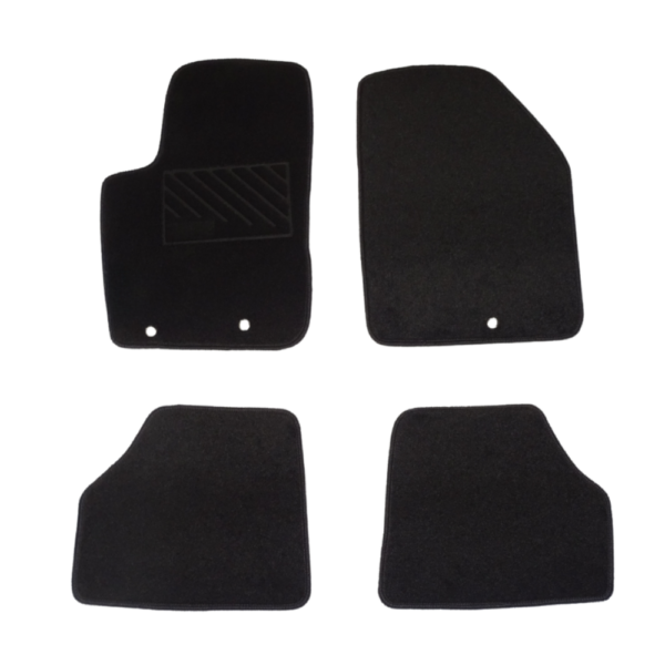 Πατάκια από μοκέτα Μεσαίας Ποιότητας μαύρα συμβατά με Hyundai i10 μοντ. 2007-2013 4τμχ