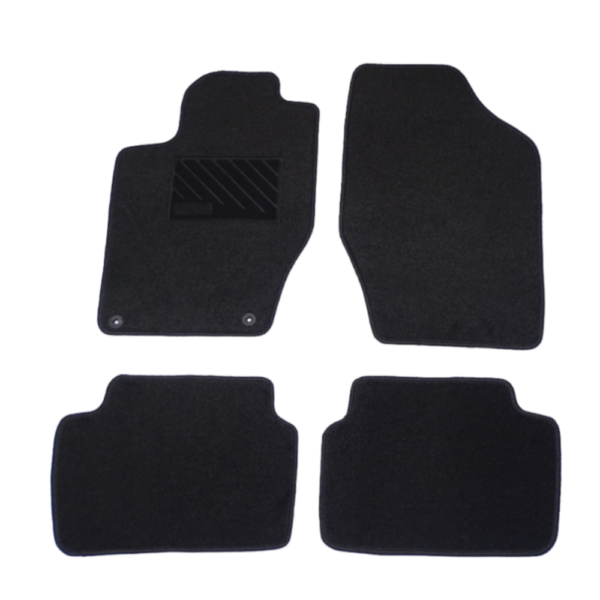 Πατάκια από μοκέτα Ποιότητας Πολυτελείας μαύρα συμβατά με Citroen C4 μοντ. 2010-2020  4τμχ