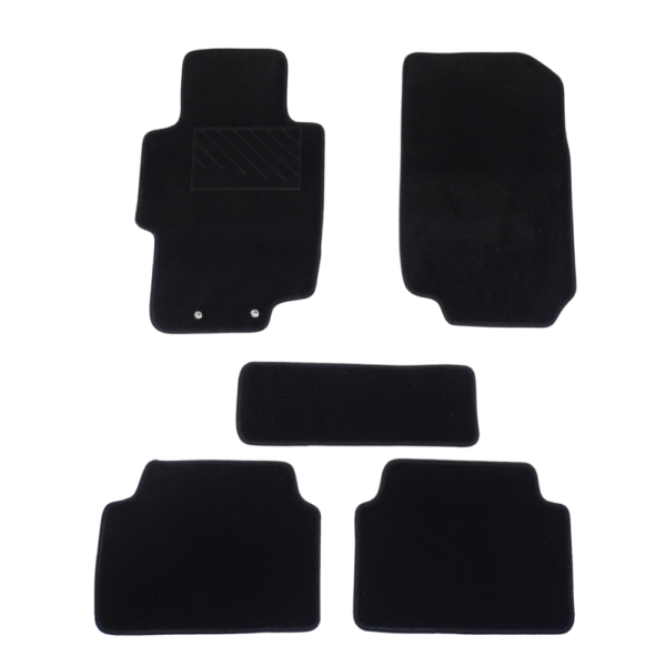 Πατάκια από μοκέτα Οικονομικής Ποιότητας μαύρα συμβατά με Honda Accord μοντ. 2002-2008  5τμχ