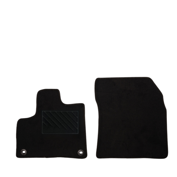 Πατάκια από μοκέτα Ποιότητας Πολυτελείας μαύρα συμβατά με Peugeot Rifter / Partner Επαγγελματικό μοντ. 2018-Σήμερα  2τμχ