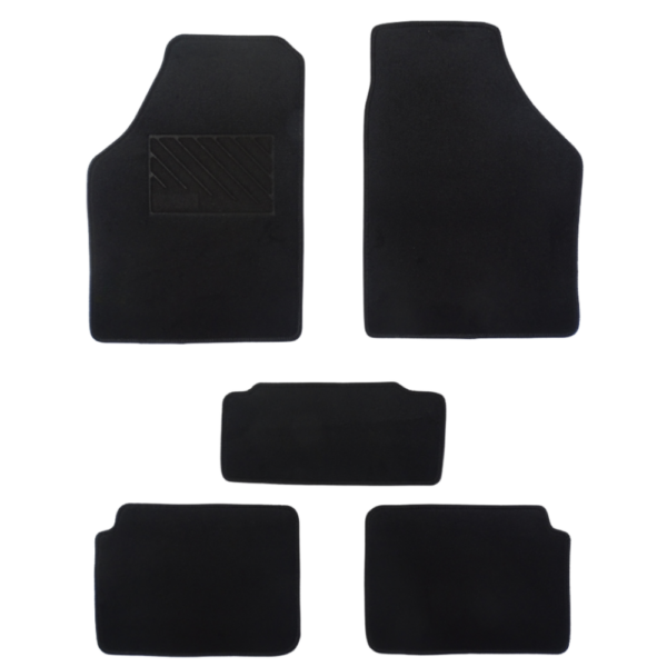 Πατάκια από μοκέτα Οικονομικής Ποιότητας μαύρα συμβατά με Lancia Musa μοντ. 2004-2012  5τμχ
