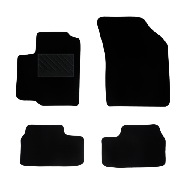 Πατάκια από μοκέτα Οικονομικής Ποιότητας μαύρα για Opel Agila μοντ. 2007-2014  4τμχ