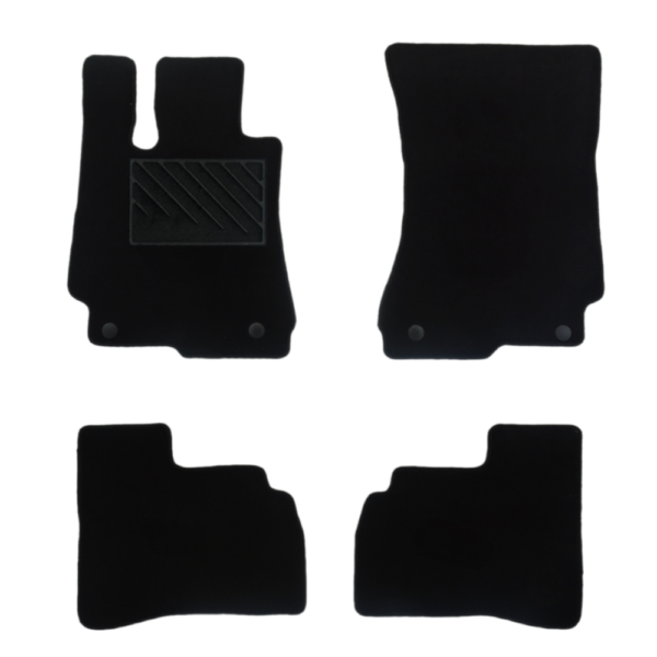 Πατάκια από μοκέτα Οικονομικής Ποιότητας μαύρα συμβατά με Mercedes S-Class W221 Short Version μοντ.2006-2013 4τμχ