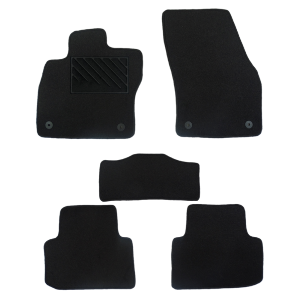 Πατάκια από μοκέτα Ποιότητας Πολυτελείας μαύρα συμβατά με VW Tiguan μοντ. 2016-Σήμερα  4τμχ