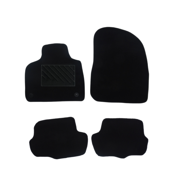 Πατάκια από μοκέτα Ποιότητας Πολυτελείας μαύρα συμβατά με Citroen DS5 μοντ. 2011-2017  4τμχ