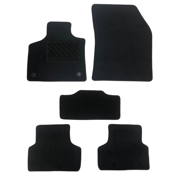 Πατάκια από μοκέτα Οικονομικής Ποιότητας μαύρα συμβατά με Citroen DS7 μοντ. 2017-Σήμερα  5τμχ