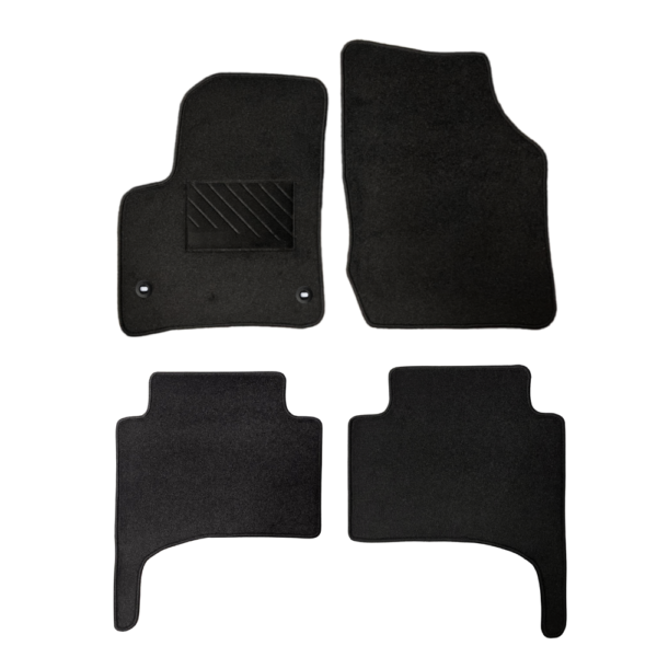 Πατάκια από μοκέτα Οικονομικής Ποιότητας μαύρα συμβατά με VW Touareg μοντ. 2002-2010 4τμχ