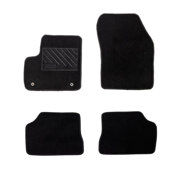 Πατάκια από μοκέτα Μεσαίας Ποιότητας μαύρα συμβατά με Jeep Avenger μοντ. 2023-Σήμερα  4τμχ