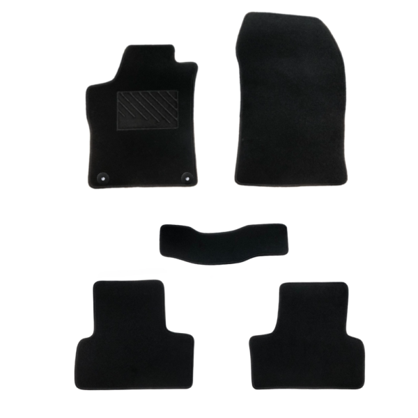 Πατάκια από μοκέτα Οικονομικής Ποιότητας μαύρα για Peugeot 308 μοντ. 2021-Σήμερα 5τμχ