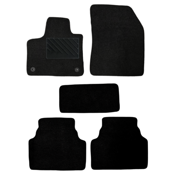 Πατάκια από μοκέτα Ποιότητας Πολυτελείας μαύρα συμβατά με Citroen C5 Aircross μοντ. 2017-Σήμερα  5τμχ