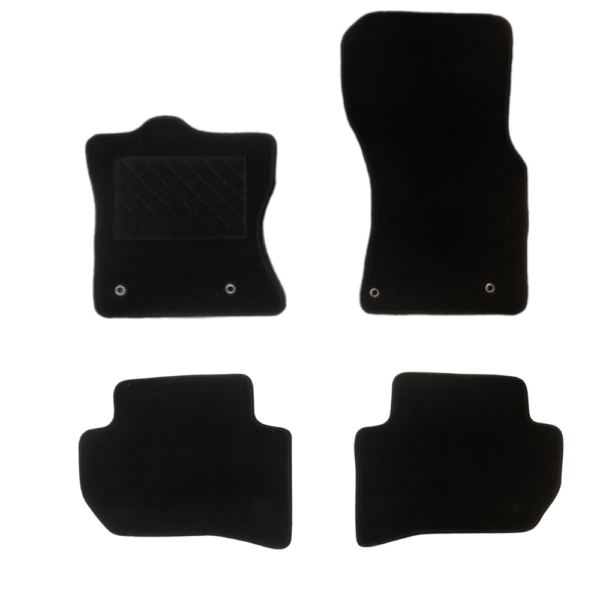 Πατάκια από μοκέτα Μεσαίας Ποιότητας μαύρα συμβατά με Jaguar F Pace μοντ. 2016-Σήμερα  4τμχ