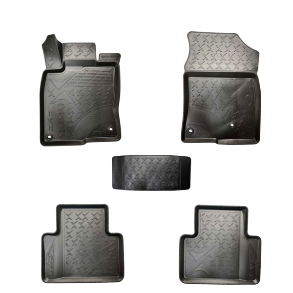 Autopataki Λαστιχένια Πατάκια Σκάφη Βαθιά συμβατά με Honda Civic 10th gen. (2016-2021) - Οβάλ κουμπώματα