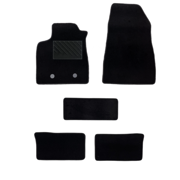 Πατάκια από μοκέτα Οικονομικής Ποιότητας μαύρα συμβατά με Dacia Duster μοντ. 2024-Σήμερα 5τμχ