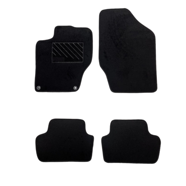 Πατάκια από μοκέτα Οικονομικής Ποιότητας μαύρα συμβατά με Citroen DS4 μοντ. 2010-2021  4τμχ